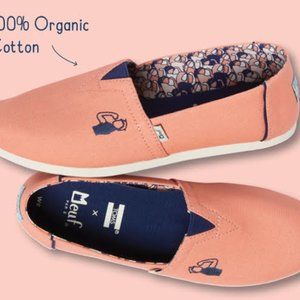 TOMS MEUF Salmon Rose Organic Cotton Canvas Women's Classics